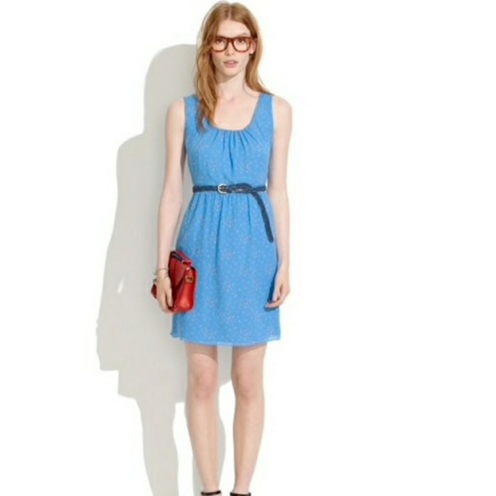 NWT Madewell Twist Back Silk Tank Dress